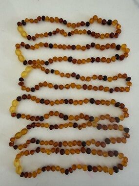 Baltic Amber Teething Necklace - Handmade in Russia